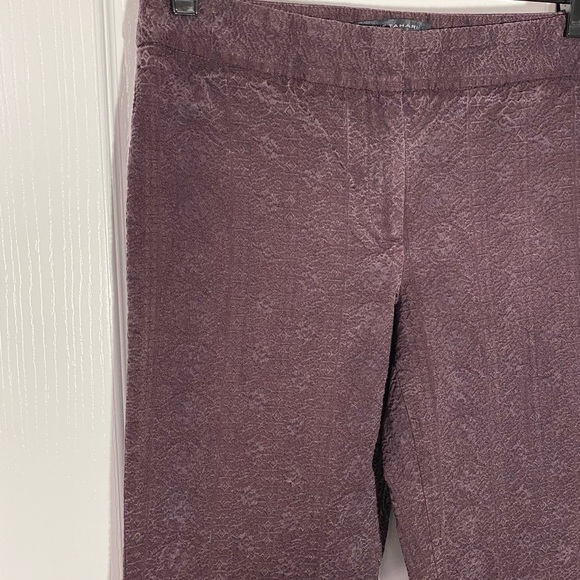 ELIE TAHARI Textured Fabric Stretch Pants Purple 6 - Picture 3 of 9